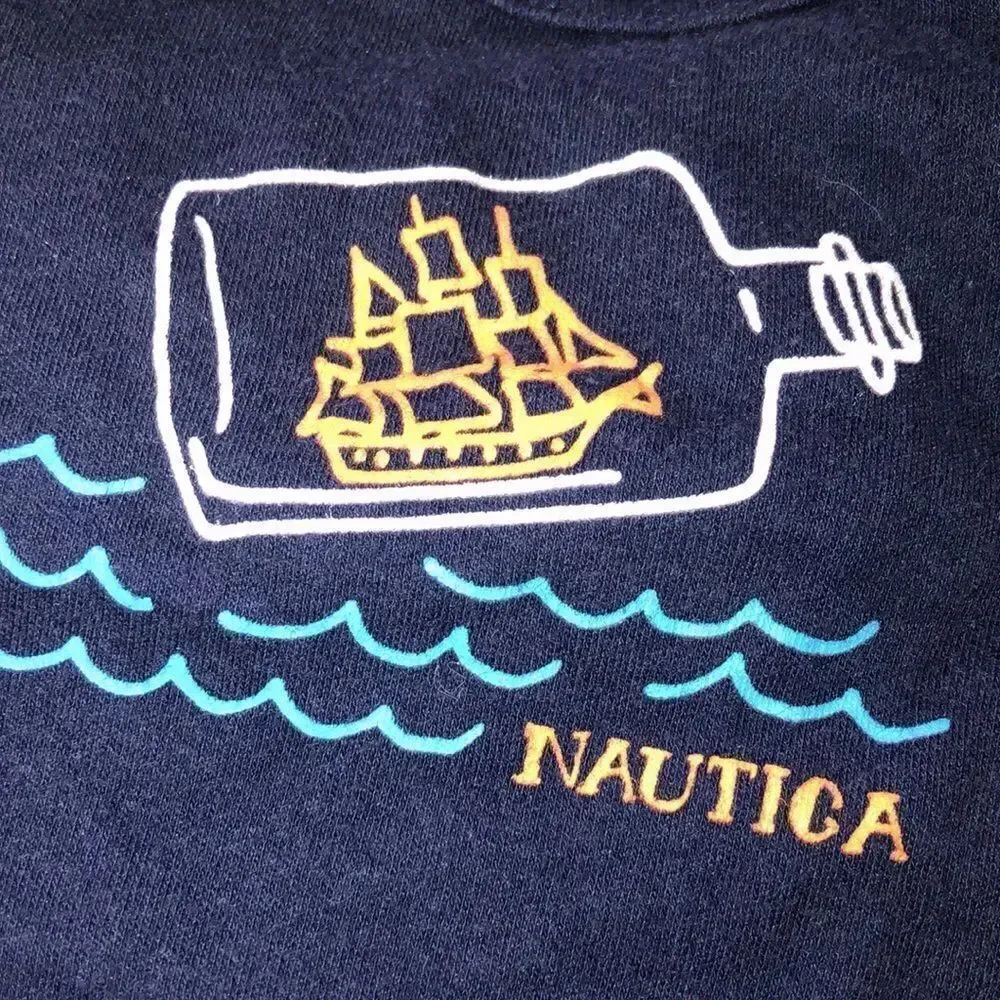 2 Nautica Onesies for your Wee One Snap 🫰 Bottoms Easy In and Out 0 to 3 Months